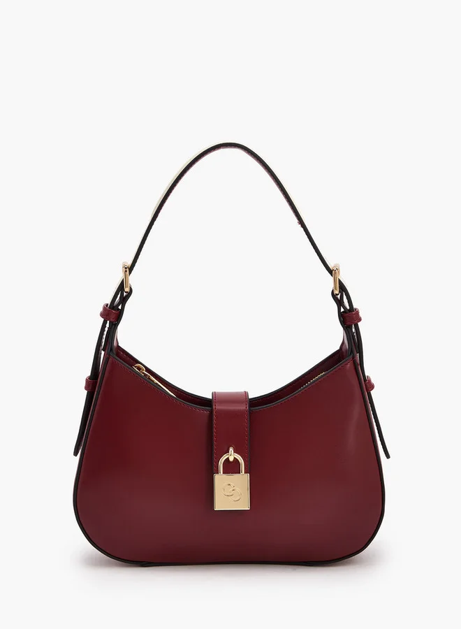 Celeste Solid Shoulder Bag With Adjustable Handle